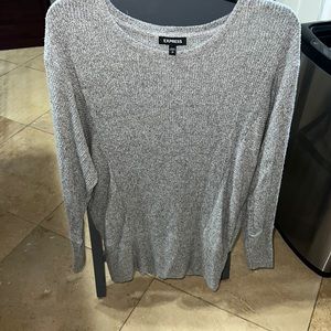 Express long sleeve gray top; size small